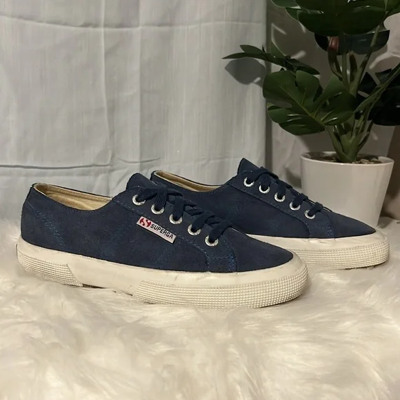 Superga Navy Blue Women's Shoes - Picture 3 of 6